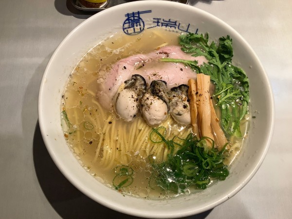 「【限定】極上七味のしじみ牡蠣蕎麦+焼豚玉子飯（ランチセット）」@中華蕎麦 瑞山（ZUIZAN）の写真