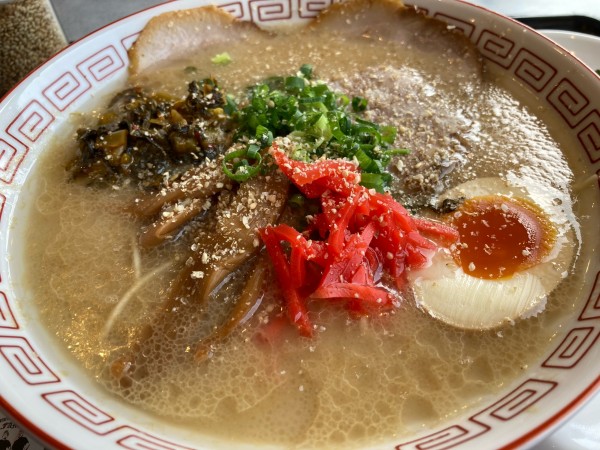 「群馬豚骨ラーメンダルマ大師+替玉+激辛壺にらもやしシャキネギ」@らあめん花月嵐 ひたちなか高場店の写真