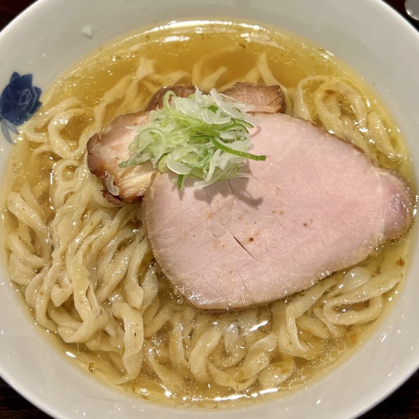 「塩（中太手もみ麺）＋おろしそば」@麺 みつヰの写真