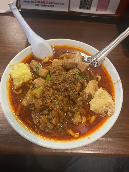 「辛いスタ満ソバ(950円)」@元祖スタミナ満点らーめん すず鬼 熊谷うえちゃん店の写真