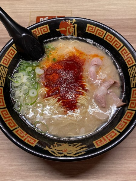 「天然とんこつラーメン」@一蘭 水戸店の写真