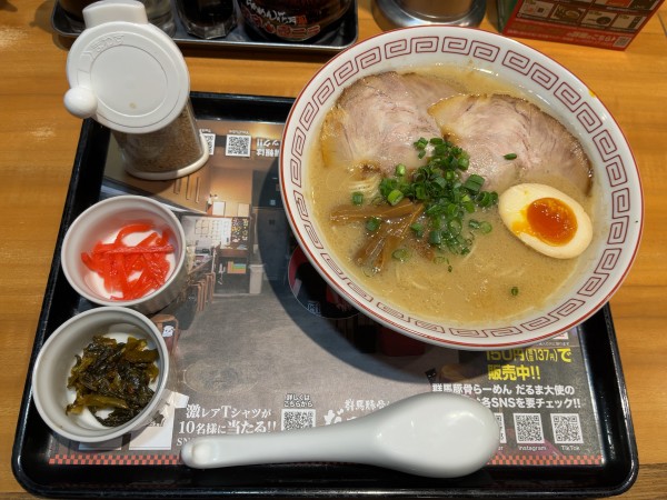 「群馬豚骨らーめんだるま大使980円」@らあめん花月嵐 三鷹南口店の写真