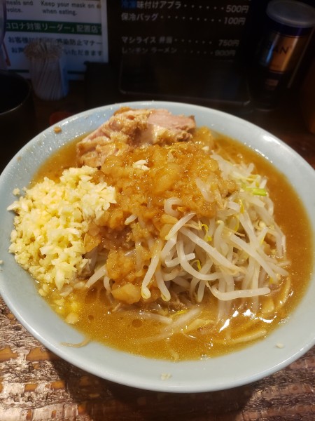 「ラーメン　ニンニク、アブラマシマシ」@立川マシマシの写真