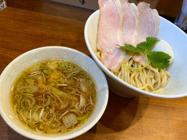 「鶏油つけめん 1,000円」@肉と魚と酒 和楽の写真