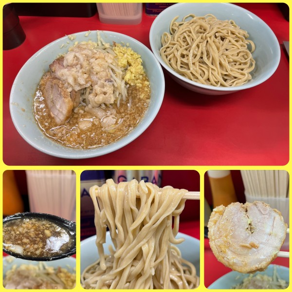 「小ラーメン ¥830+ぎょったまつけ麺Ⅱver.サバ¥150」@ラーメン二郎 中山駅前店の写真