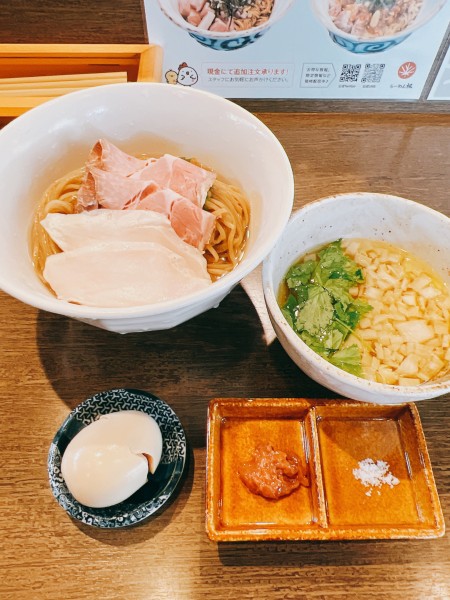 「梅と鶏の鰹昆布水つけめん」@らーめん楓の写真