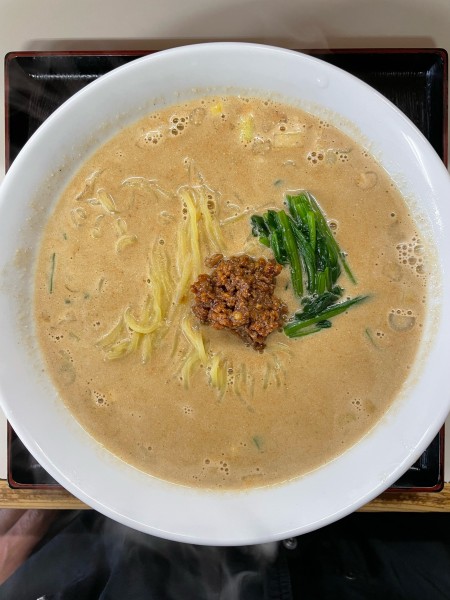 「担々麺（小ライス付き）中辛」@厨房朱雀の写真