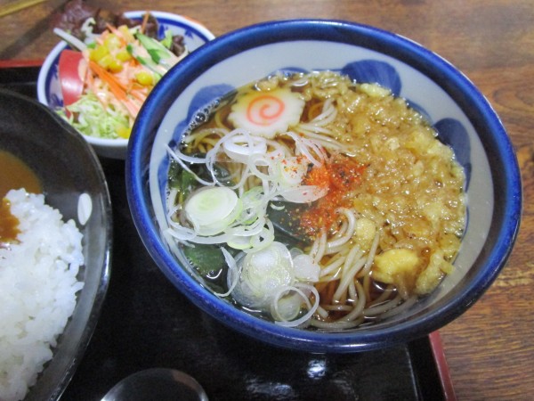 「ミニたぬき蕎麦とカレーライス定食 850円」@蕎麦処 はせ川 西新井大師 本店の写真