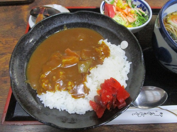 「カレーライス定食（ミニたぬき蕎麦月）850円」@蕎麦処 はせ川 西新井大師 本店の写真