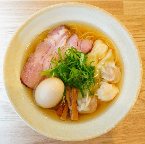 「肉・海老ワンタン麺（白）＋味玉」@DURAMENTEIの写真