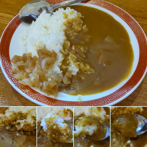 「半カレーライス(Cセット)」@中華料理 清華の写真