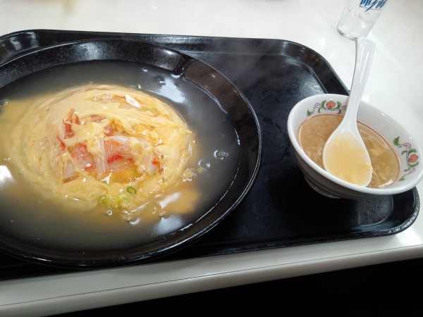 「天津チャーハン 693円 塩あんだく」@餃子の王将 東大成店の写真