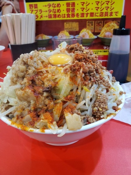 「汁なしまぜそば」@立川マシマシ 足利総本店の写真