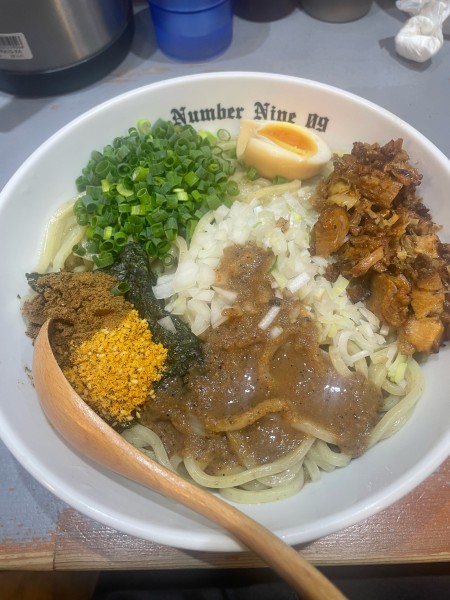 「まぜそば 大盛」@麺Dining Number Nine 09の写真