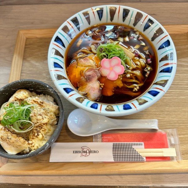 「冷やしえびそば(大盛り)」@えびそば 緋彩の写真