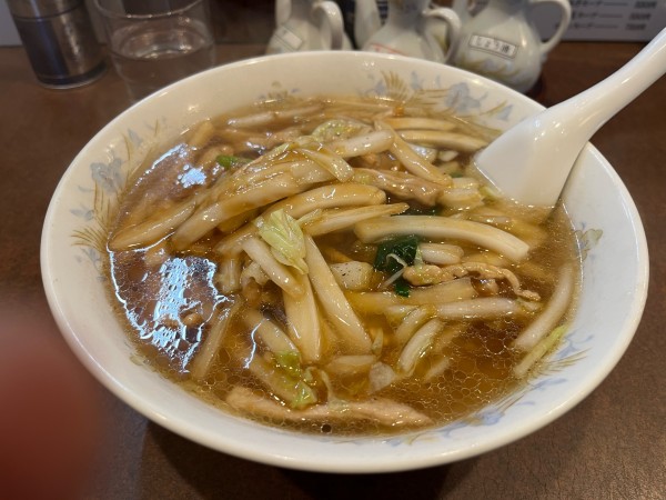 「肉細切りそば」@鶏舎の写真