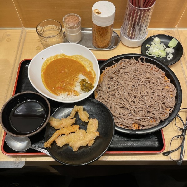 「岩下の新生姜天せいろ」@よもだそば 日本橋店の写真