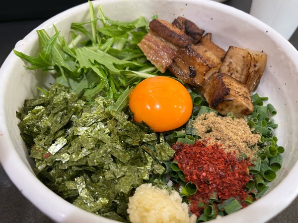 「まぜそば」@てっぺん 上小田井分店の写真