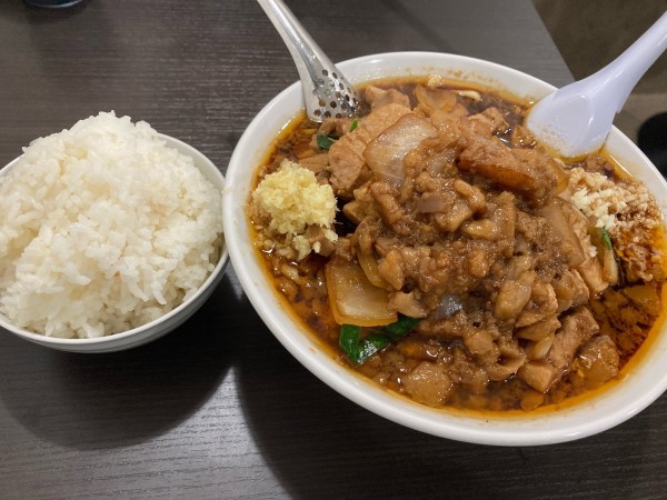 「スタ満そば(全部マシ)¥900+具マシ¥280+ライス¥110」@元祖スタミナ満点らーめんすず鬼 狭山ヶ丘分店の写真