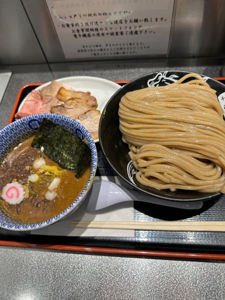 「柏幻霜ポーク焼豚濃厚つけめん大」@松戸富田麺絆の写真