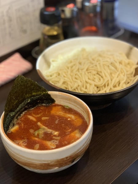 「カレーつけ麺　あつもり」@麺と餃子の工房 麺屋食堂の写真