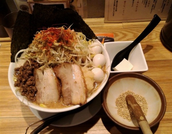 「○郎系担々麺 こってりなわけで、(大盛)1280円」@四川担々麺 どういうわけで、の写真