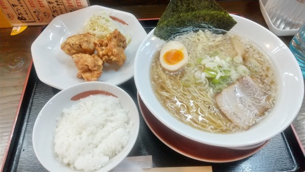 「Cランチ（背脂）920円」@拉麺本家夢屋 扇町店の写真