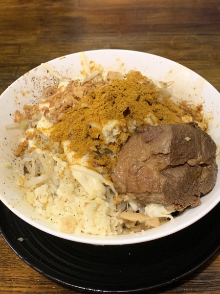 「カレー汁なし1000円 ショウガ50円」@道の途中の写真