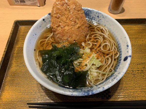 「コロッケそば 500円」@しぶそば 大井町店の写真