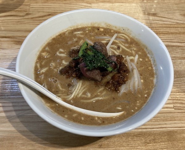 「限定　鹿肉唐揚坦々麺」@らーめん 改の写真