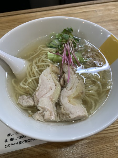 「塩生姜らー麺」@塩生姜らー麺専門店 MANNISH 亀戸店の写真
