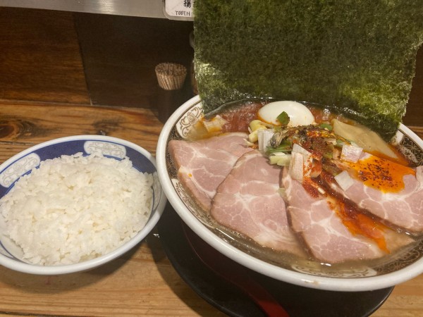 「凪そば¥1300+大盛¥150+ごはん¥150」@すごい煮干ラーメン凪 新宿ゴールデン街店 本館の写真