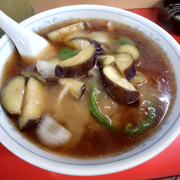 「ナスラーメン（￥700）」@中華料理 中山楼の写真