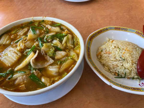 「天スタ半チャンセット」@天理スタミナラーメン 法隆寺店の写真