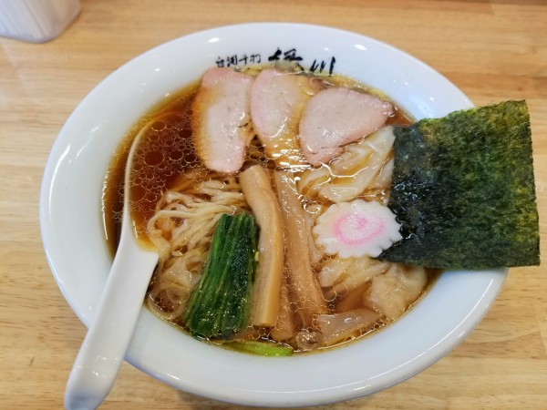 「ワンタン麺」@白河手打中華そば 緑川 とら食堂那須塩原分店の写真
