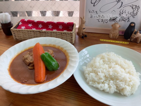 「チキンカレー　辛口　ライス300g 1056円」@スープカレー カムイの写真