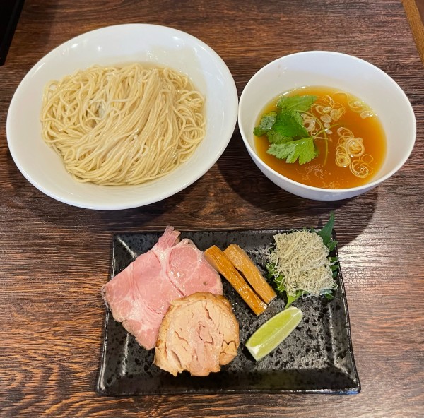 「【限定】特製煮干し水の淡麗つけ麺（塩）」@麺屋 真心の写真