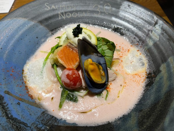 「春香るサーモンとムール貝の出会い」@サーモンnoodle3.0の写真