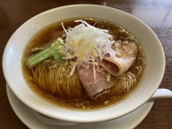 「【限定】生姜ラーメン（醤油）900円　和え玉（アゴ塩）350」@塩らーめん 千茶屋の写真