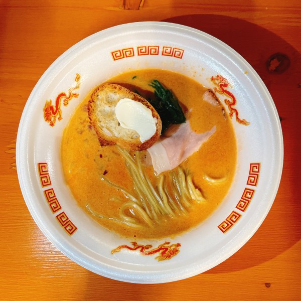 「海老丸カルボナーラ」@大つけ麺博 2022の写真