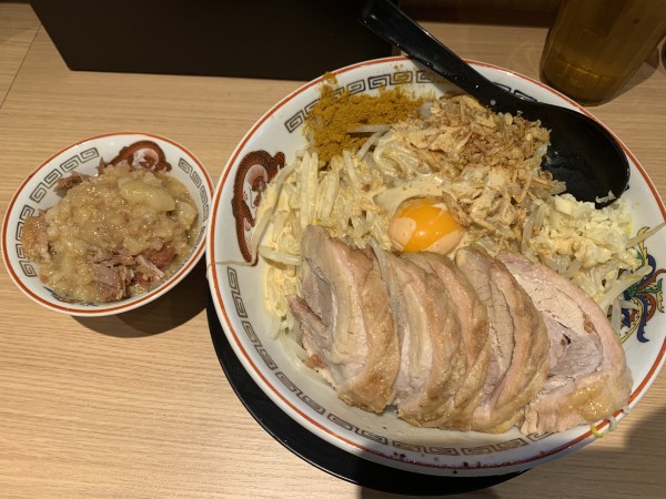 「ミニ豚汁なし」@ラーメン豚山 門前仲町店の写真