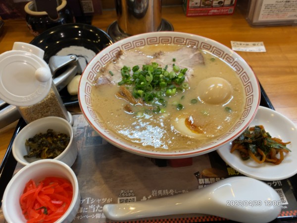 「だるま大使豚骨ラーメン」@らぁめん花月嵐 草加バイパス店の写真