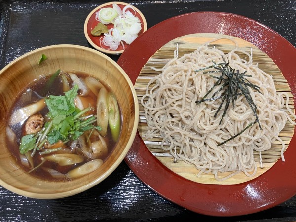 「地鶏つけそば930円」@安曇屋 アリオ柏店の写真