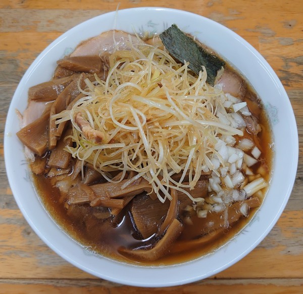 「ネギメンマチャーシュー(ミックス、卵麺、1200円)」@丸幸の写真