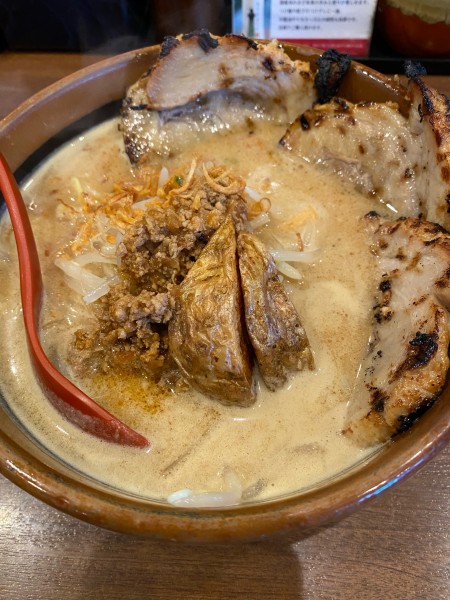 「北海道味噌炙りチャーシュー麺➕麺固め」@麺場 田所商店 木更津店の写真