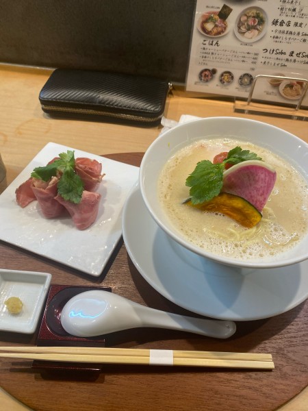 「鶏白湯soba」@銀座 篝 鎌倉店の写真