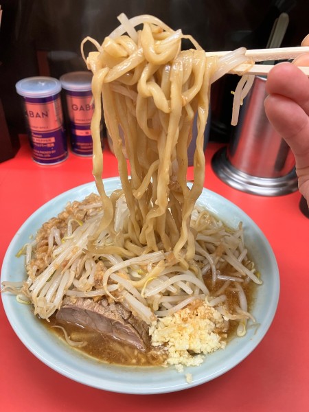 「ラーメン　ニンニクマシアブラマシ」@ラーメン悔いなしの写真
