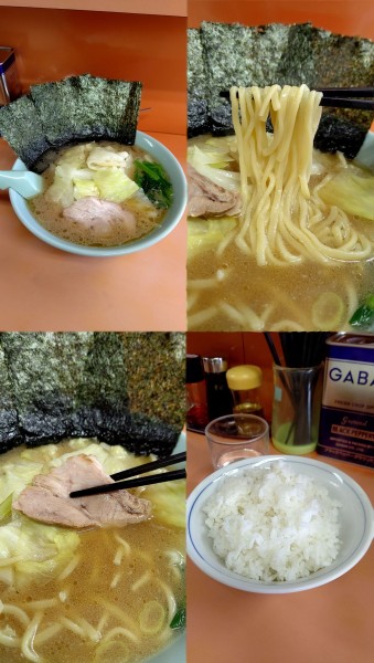 「『キャベツラーメン+ライス(¥900+150)』」@梅浜亭の写真