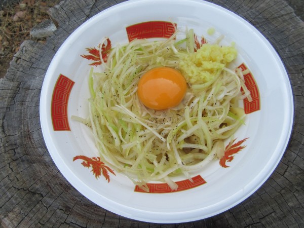「ナポレオン軒　釜玉中華そば（１０００円）」@ラーメン万博2023 in TSUCHIURAの写真