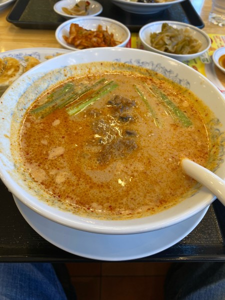 「大豆ミートのソイ坦々麺　0.5玉」@ぎょうざの満洲 前橋南モール店の写真